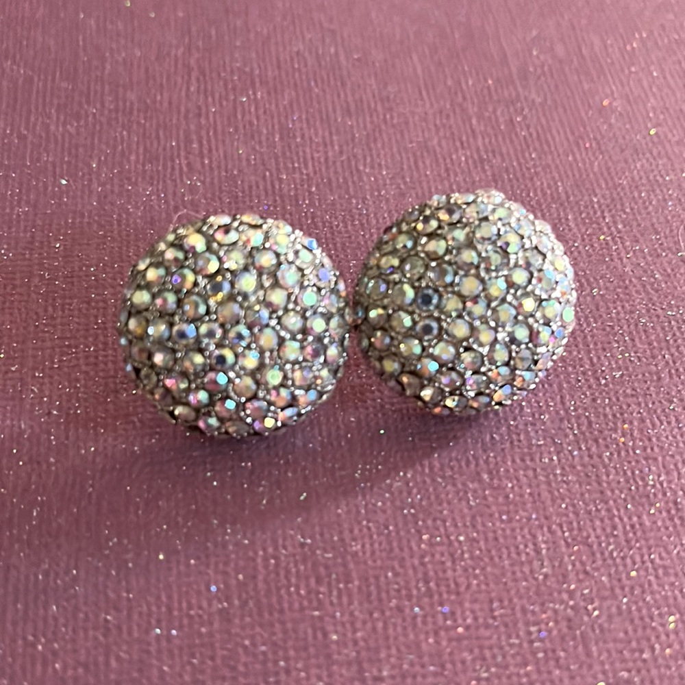 Multi rhinestone earrings
